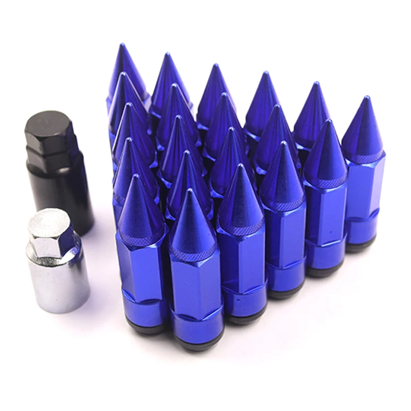 85mm lug nuts For Rays steel+Aluminum with Extended Spike lug nuts bolt Tuner Wheels Rims Lug Nuts Racing