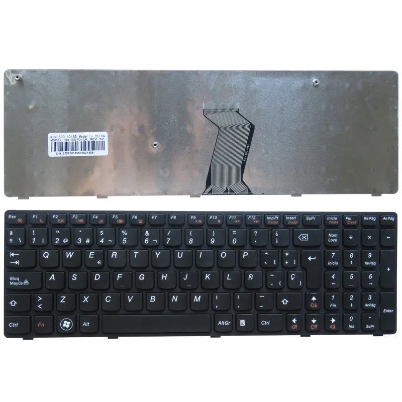 Spanish Laptop keyboard for Lenovo B570 B590 Z565 Z560 Z570 Z575 V570A V570G B575 SP keyboard V570