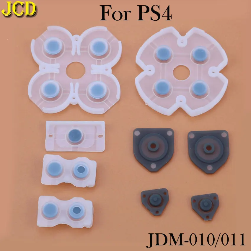 JCD-Juego de piezas de reparación para mando de PS4, JDM-001, 011, 30, goma de silicona conductora, d-pad para PS2, PS3, PS4, PSP1000