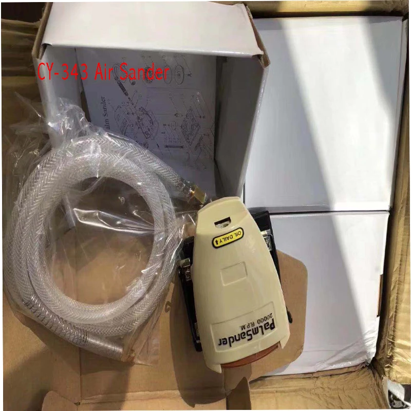 

Air Orbital Sander Rectangular Pneumatic Jitterbug Polisher Square Velcroo Pad 100*75mm for Woodworking Metal Polishing Tool