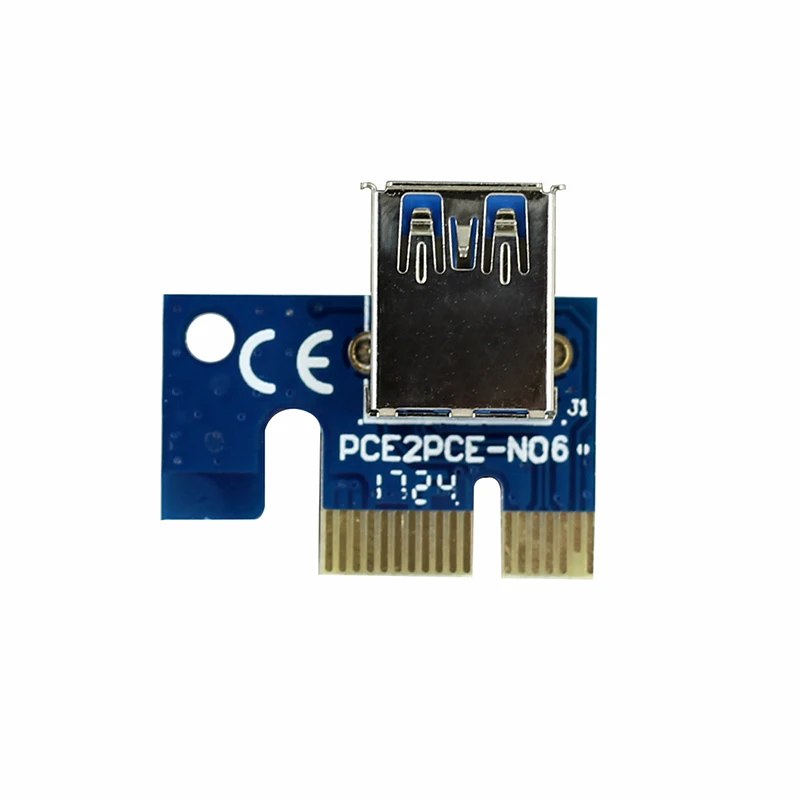 PCIE 1X bis 16X PCI-E 1X zu USB zu Video Grafikkarte Erweitern Sie Line Mining PCI-E Extension Adapter Kleine Karte Board Konverter – Detail 3