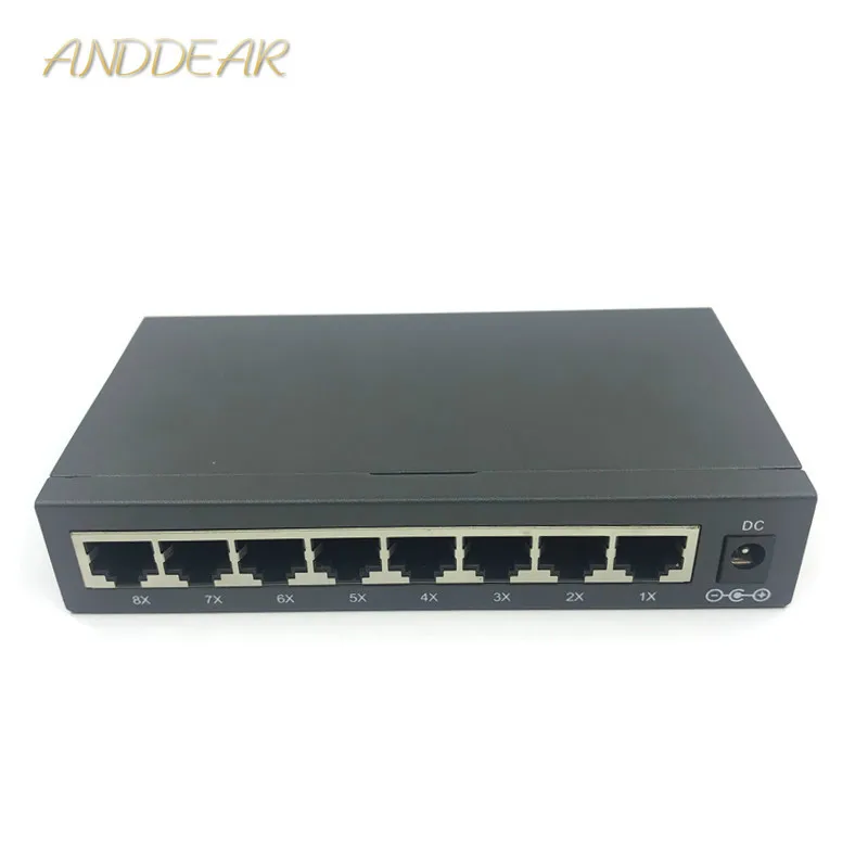 

12V24v8 port reverse poe switch power supply wireless routing ap Haikang network camera isolation lightning protection two power