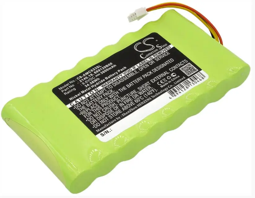 Cameron Sino 3600mAh battery for AMC 3945/3945-B 8333 8335 8336 8435 CA6116 CA6550 CA6555 OX Oscilloscopes 2140.19 689139B00