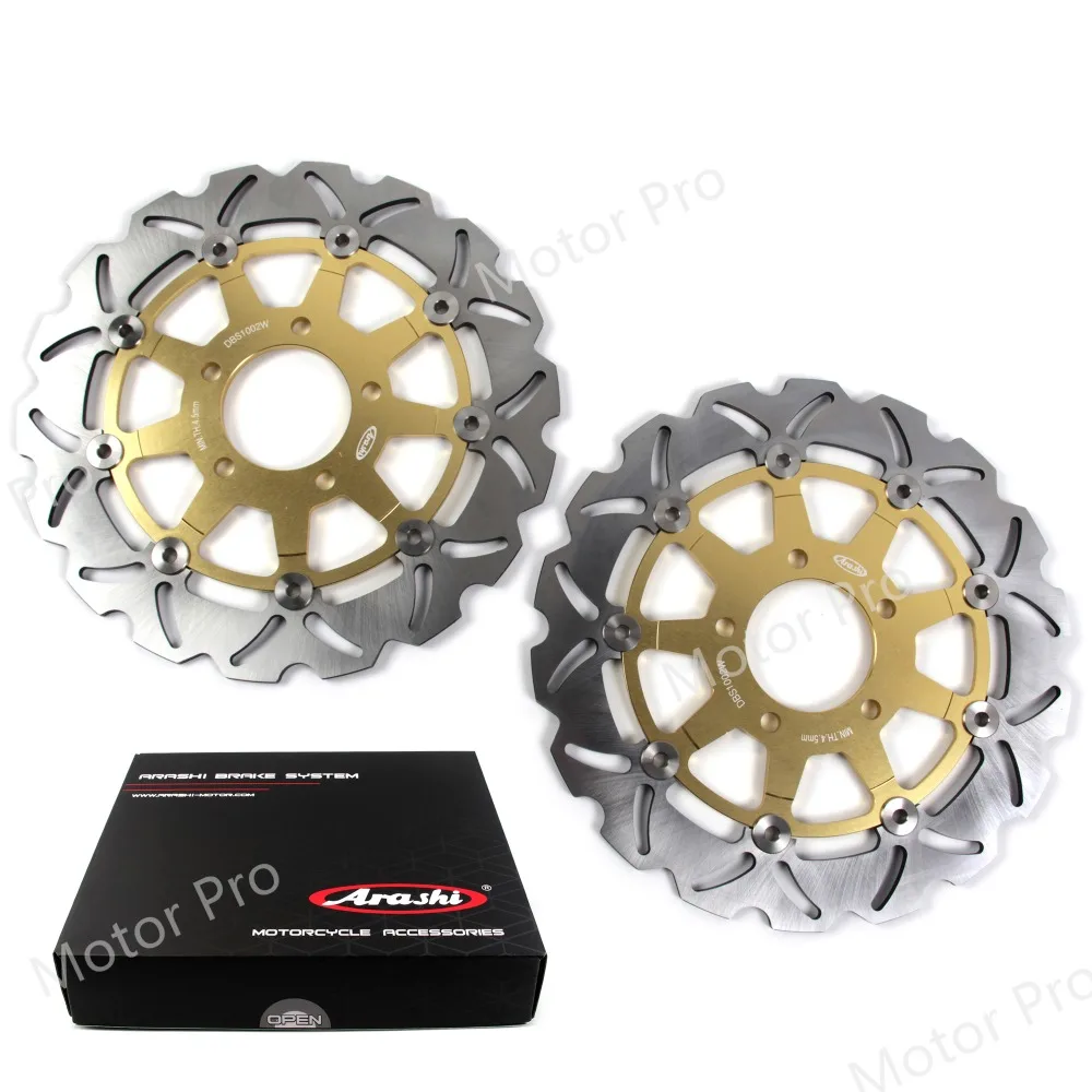 For Suzuki GSX750F 2004 2005 2006 Front Rear Brake Disc Disk Rotor Kit Motorcycle Accessories GSX 600 750 F GSX750 750F GOLD