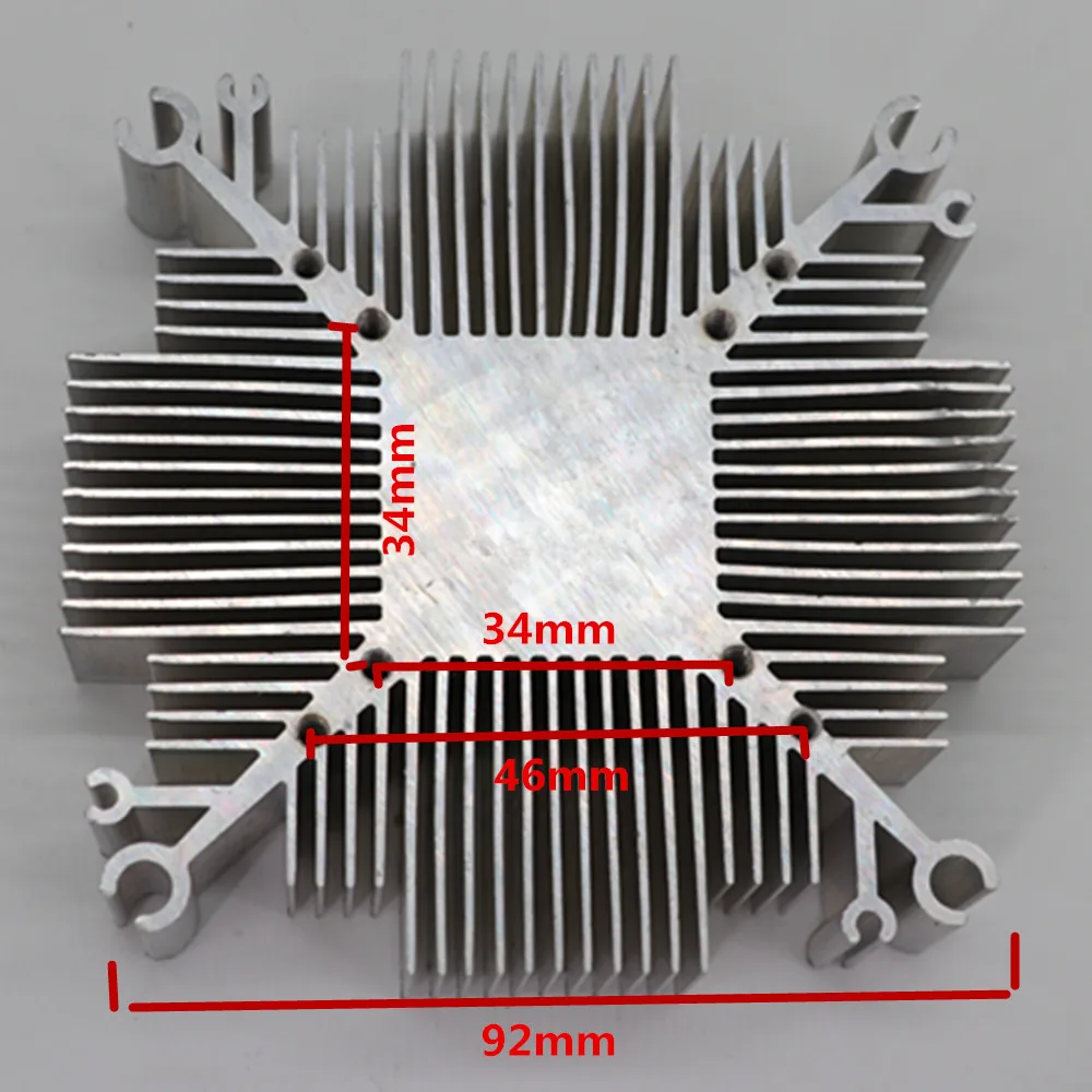 2020 new 10w-200w Pure aluminium cob led heatsink multichip for led cooling DIY Led grow chip Light fixtures with 34*34MM Hole