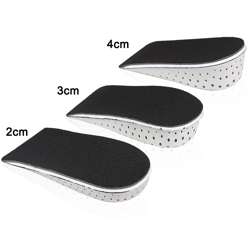 Newly 1 Pair Insole Heel Lift Insert Shoe Pad Height Increase Slow Rising Cushion Taller