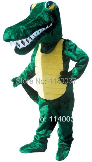 

mascot Professional Custom Gator Mascot Costume Fancy Dress Adult Size Animal Crocodile Alligator Carnival Cosply Costume