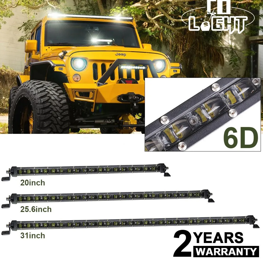 

CO LIGHT 20 25.6 31 Inch 90W 120W 150W Offroad 6D LED Light Bar Spot Flood Combo Beam for Truck SUV ATV Lada 4x4 Led Bar 12V 24V