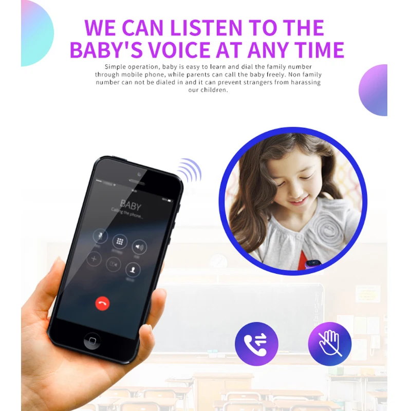 Детские умные часы с GPS LBS-позиционированием, безопасные умные часы, SOS-вызов, голосовые звонки, анти-потерянные IP67, водонепроницаемые умные часы DF3