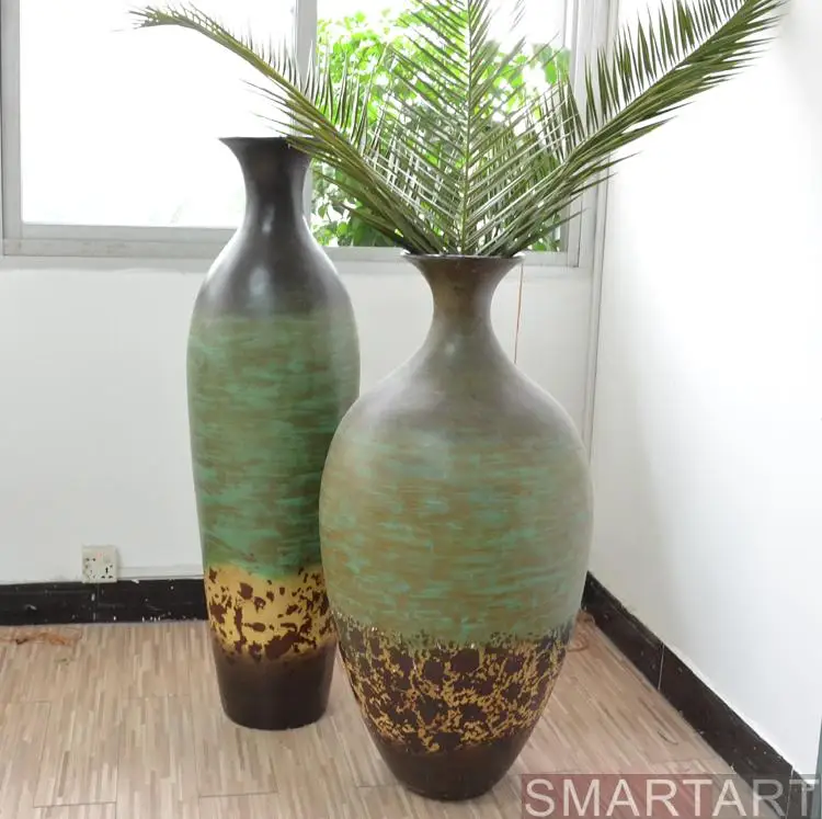 If the SMARTART glass steel mall model room villa Club Project flower vase floor decoration