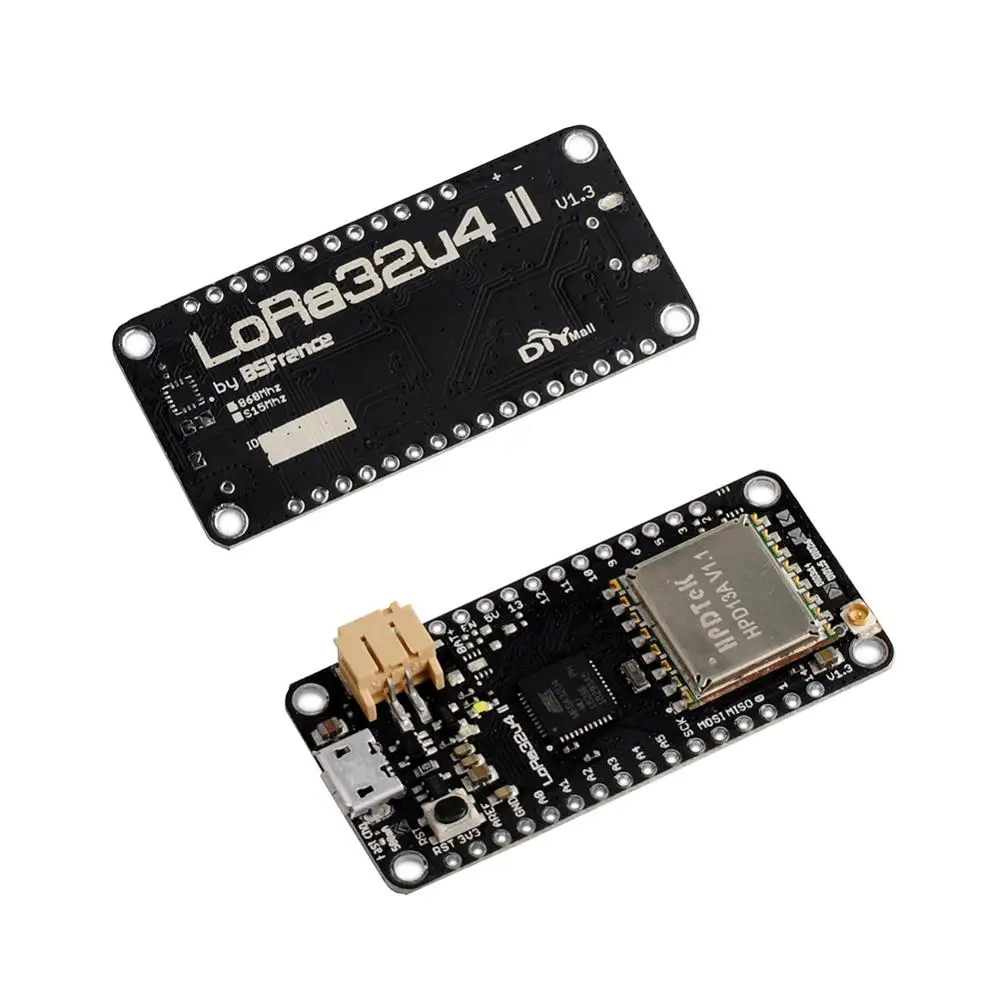 2 pz/lotto 868MHz 915MHz LoRa32u4 II scheda di sviluppo modulo Lora IOT SX1276 HPD13 + Antenna PCB + cavo batteria JST