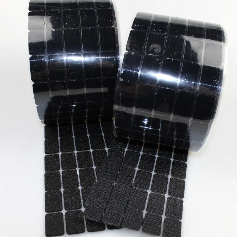 50Pairs 20*30mm Adhesive Fastener Tape Nylon Polyester Hook And Loop Rectangles Magic Sticker Tape Strong Self Adhesive Tape