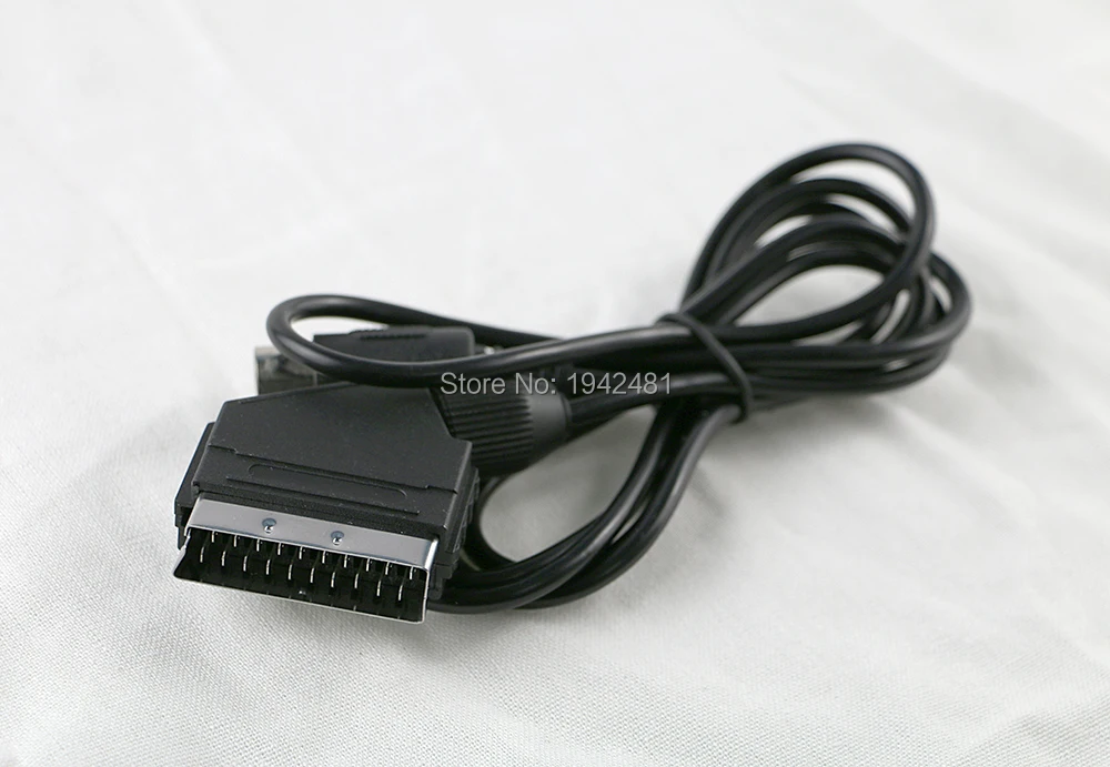 3PCS Wholesale 1.8m RGB Scart Cable for Sega for Genesis 1 for Mega Drive MD NTSC version C-pin