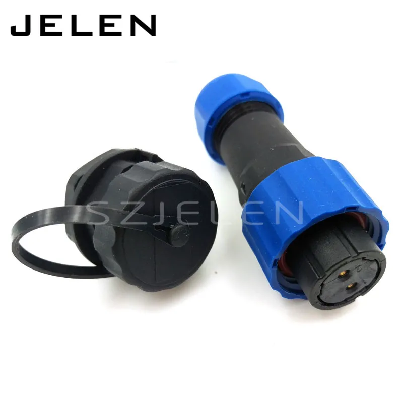 SD16 ,16mm Waterproof Connector 2 pin,  IP68, 2pin plug female and 2pin socket male, LED power connectors,automotive connectors