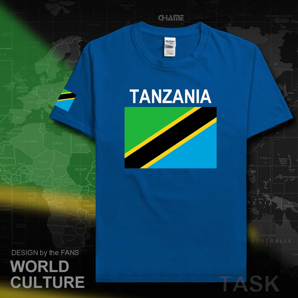 Tanzania Tanzanian mens t shirts 2017 jersey nation team 100% cotton t-shirt gyms clothing top tees country sporting TZA Swahili