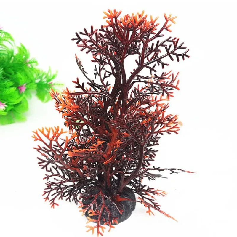 Fish Tank Aquarium Ornament Plants Artificial Coral Water Grass Landscape Decoration Coral Tree 2 Colors High Quality