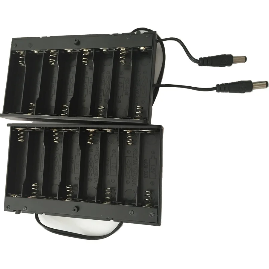 high quality 1piece 8AA Battery Holder Case Cell Box 12V ON OFF switch 150mm wire Dia 5.5X2.1mm connector