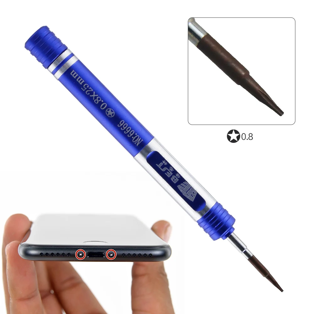 BST-6666S 7 في 1 مجموعة مفكات جديدة احترافية لهاتف iPhone 7 7plus أدوات فتح إصلاح ساعة Apple #5