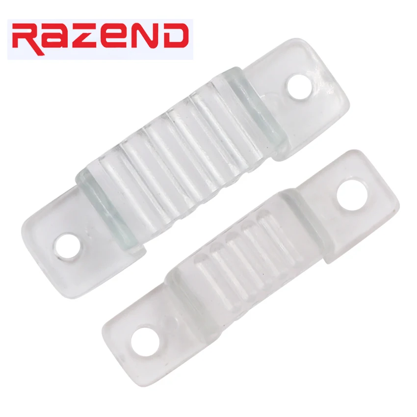 100Pcs LED Fixing Silicone Mounting Clips 12mm 18mm buckles clamps For 220V 110V Waterproof LED Strip Light Tape