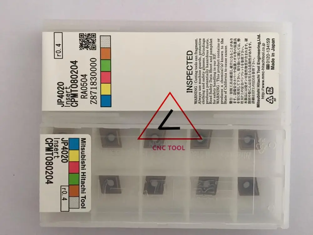 CPMT080204 JP4020 10pcs Hitachi ad alta prestazioni di taglio CNC indicizzabili inserti