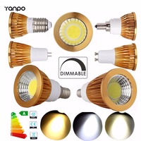 1X 5X 8X Dimmable US E12 E26 GU10 GU5.3 COB LED Spotlights Bulb 3W 9W 12W 15W Bright Lamps Warm/Cool White