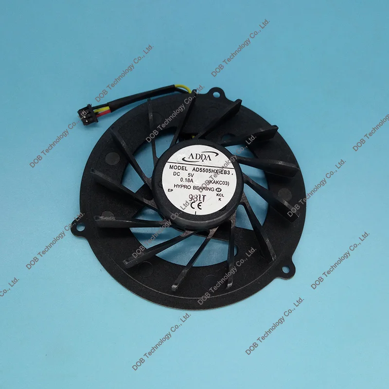 노트북 냉각 팬, 패커드 벨 이지노트 LJ65 LJ71 LJ75 LJ65 LJ61 AD5505HX-EB3 KAKC03 ADDA CPU 팬