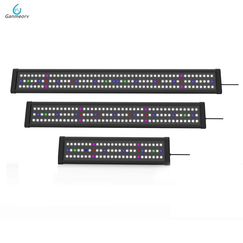 40-60cm Aquarium LED Lighting Fish Tank Light Lamp with Extendable Brackets 5 colors LED Fits for Aquarium