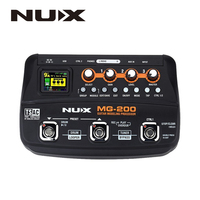 NUX MG-200 MG200 Guitar Modeling Processor Guitar Multi-effects Processor with 55 Effect Models EU Plug