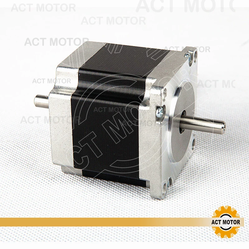 Free Ship From Germany!ACT 3PCS Nema23 Stepper Motor 23HS6620B Dual Shaft 185oz-in 56mm 2A 6-lead 2Phase CE ROHS ISO CNC