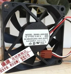 Free Shipping Minebea NMB 2806KL-04W-B89 7015 7CM fan 12V 0.65A axial server cooling fan