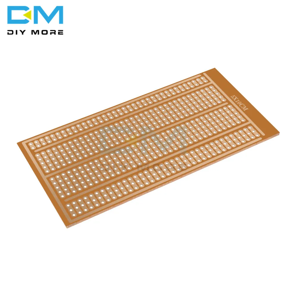 5PCS Wholesale universal 5x10cm Solderless PCB Test Breadboard Single Side Copper Prototype Paper Tinned Plate Joint holes DIY