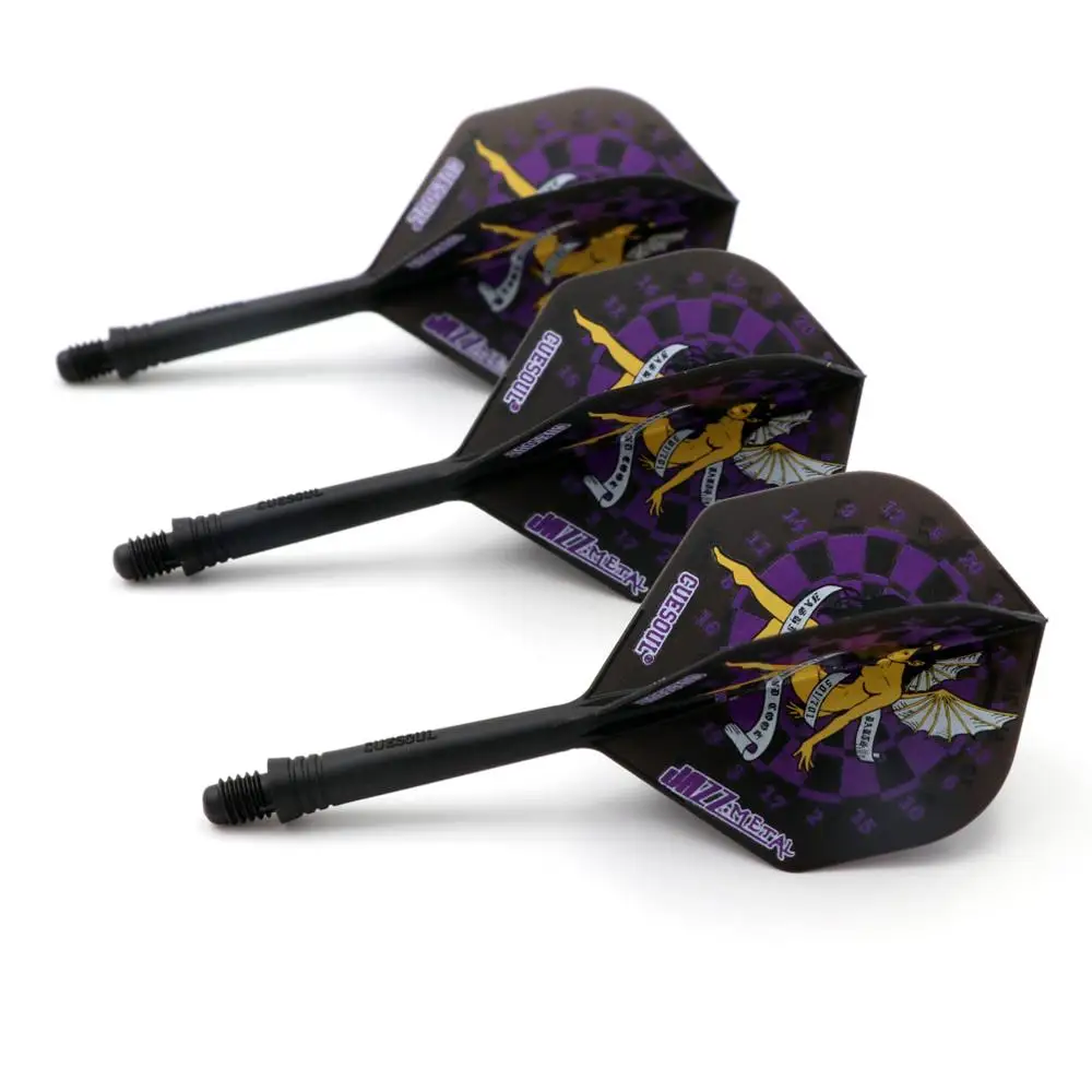 CUESOUL JAZZ-METAL AK5 Integrated Dart Shaft and Flights-28mm