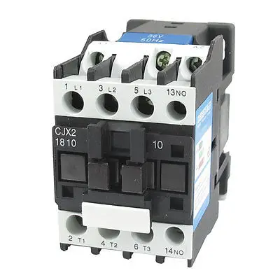 

CJX2-1810 AC Contactor 660V 32A 3 Phase 3-Pole NO 36V 50/60Hz Coil