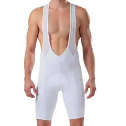 SGCIKER-Cor Simples Ciclismo Bib Shorts, Laser Cuff Cut, MTB bicicleta pano, 9D Gel Pad, parte inferior elástica, Itália, preto, branco