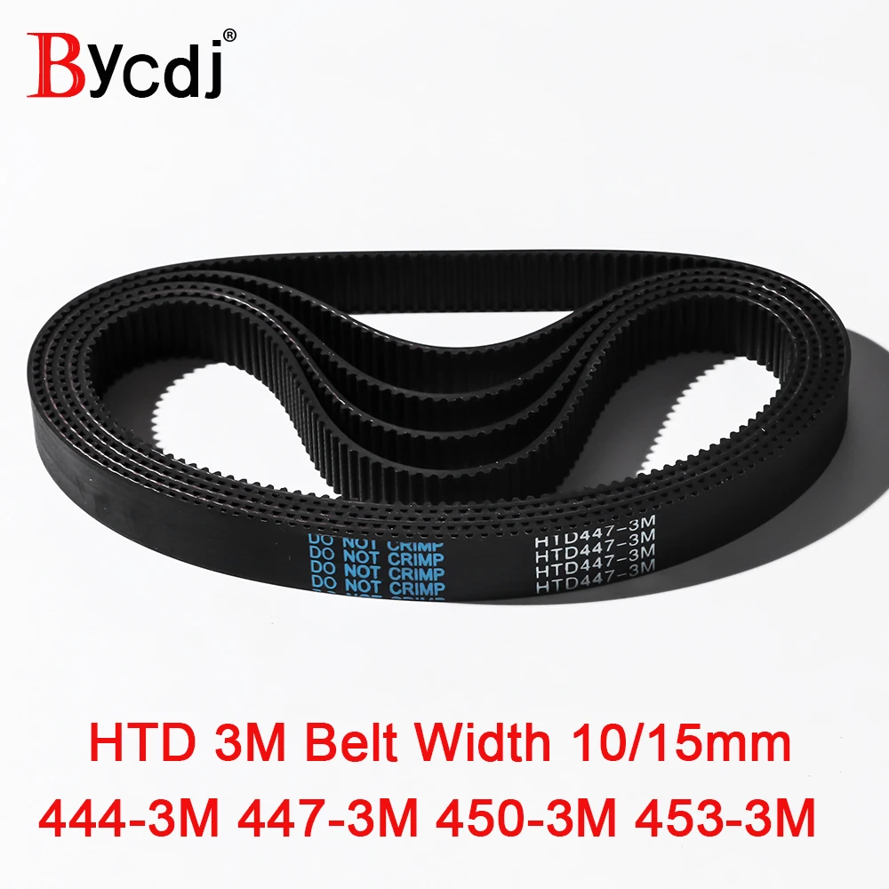 Arc HTD 3M Timing belt C=444 447 450 453 width 6-25mm Teeth148 149 150 151  HTD3M synchronous pulley 444-3M 447-3M 450-3M 453-3M