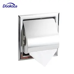 Bathroom Toilet Paper Holder Concealed Recessed Toilet Paper Roll Holder, Stainless Steel Tissue Box in-Wall