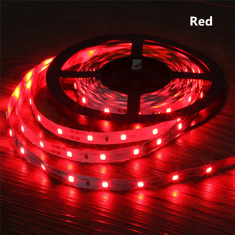 DC 12 V Volt Strip Led Light Tape 2835 RGB Waterproof 1 - 5 M 12V DC 60LED/M RGB Led Strip Tape Lamp Diode Flexible TV Backlight