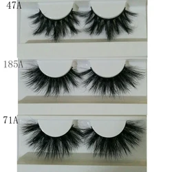 100% Mink Eyelashes False Eyelashes Crisscross Natural Fake lashes Length 25mm Makeup 3D Mink Lashes Extension Eyelash Beauty