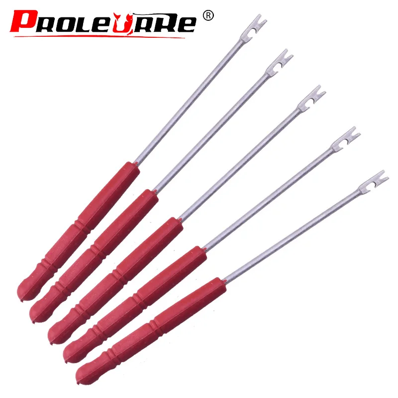 4Pcs/lot Decoupling Device Fishes Take Off The Hooks Lures Lines Device Abstract Fishing Tackle Hook Metal Steel Special Tools