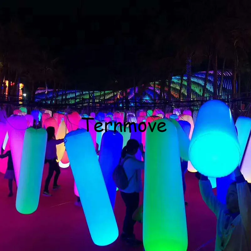 inflatable led lighting tube punch column for Business Wedding Party Decorations Inflatable lighting Pillar for ceilling