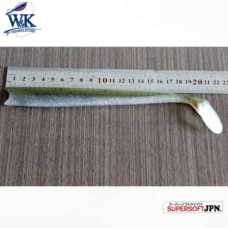 PVC Fishing Lure 22 cm JIGS Swimbaits Shad with Paddle Tail 3 pcs Soft Lure 8\