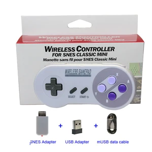 Wireless Gamepad USA version Purple button 2 container 2.4g Joypad Joystick Controller for SNES Mini PC Windows NS Switch Phone 10 Main Sales Control Super Nintendo - №7