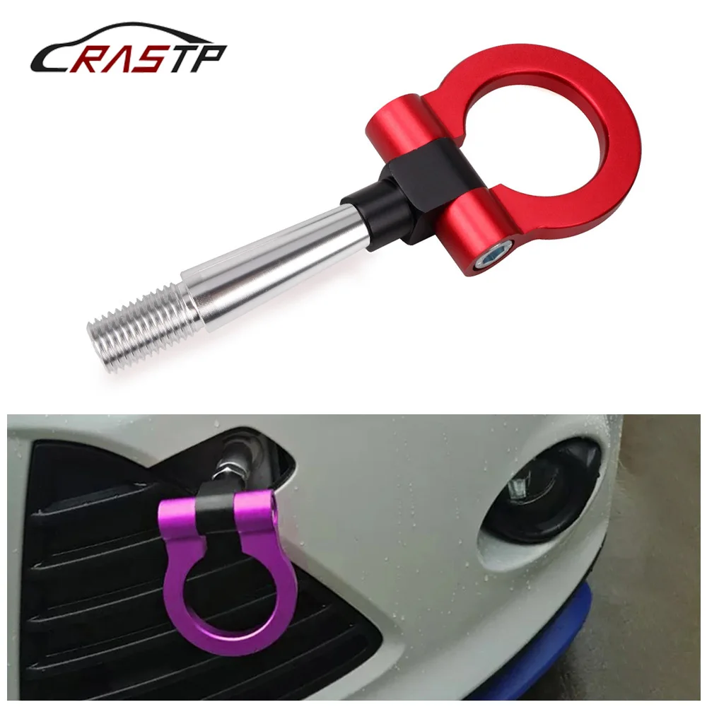 

RASTP-Racing Screw Aluminum CNC Front Tow Hook Trailer For Mitsubishi Lancer EVO EX 2008-2011 RS-TH008-4