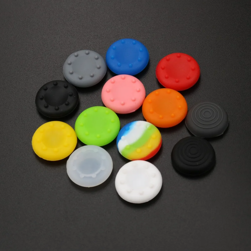 JCD 2pcs For Xbox 360/ One Rubber Silicone Analog Grips Cover for Sony  PS4 PS3 Controller Thumb Joystick Caps