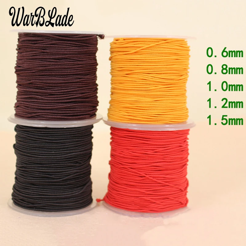 

0.6mm 0.8mm 1mm 1.2mm 1.5mm Elastic Cord Beading Stretch Thread Cord String Rope Bead For DIY Bracelet Necklace Jewelry Making