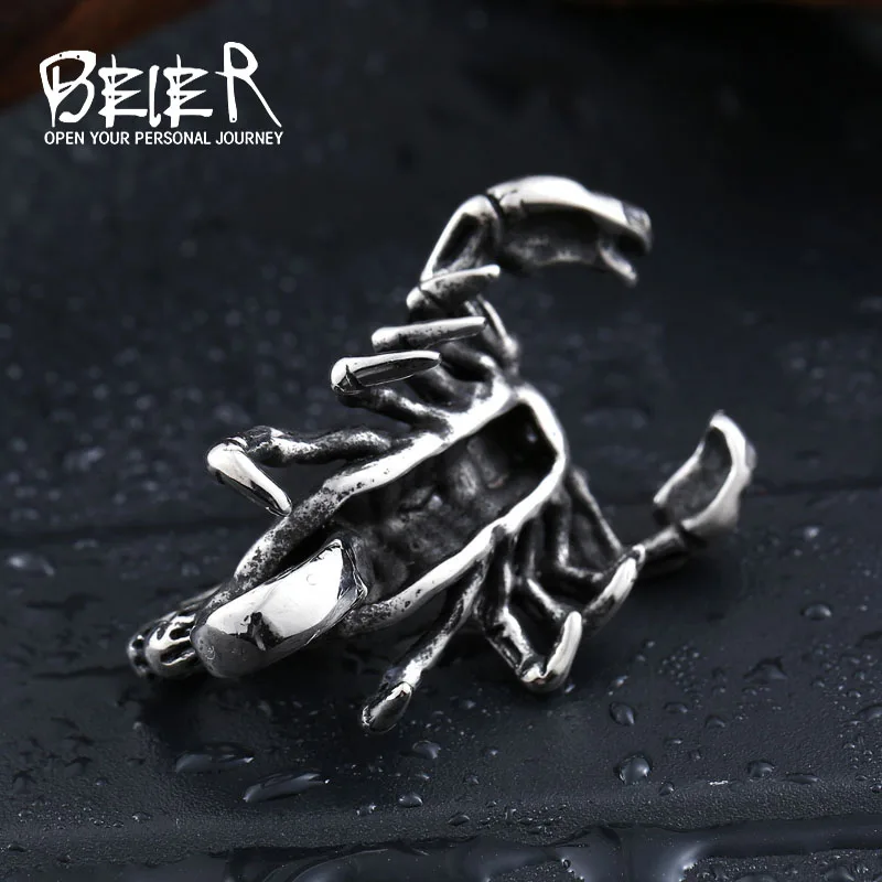 Beier new store 316L Stainless Steel pendant necklace  Animal Scorpion Pendant   jewelry LLBP8-134P