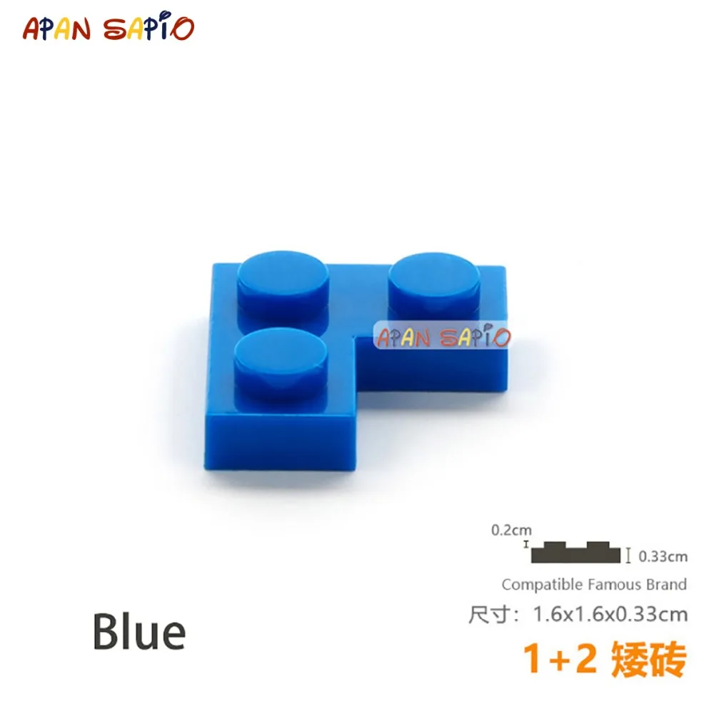 40pcs/lot DIY Blocks Building Bricks Thin 1+2 Educational Assemblage Construction Toys for Children Size Compatible With