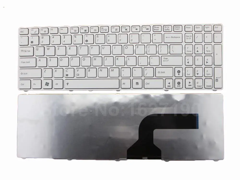 

Laptop Keyboard For ASUS G73 WHITE FRAME WHITE New US United States Repair Replacement Notebook Keyboards