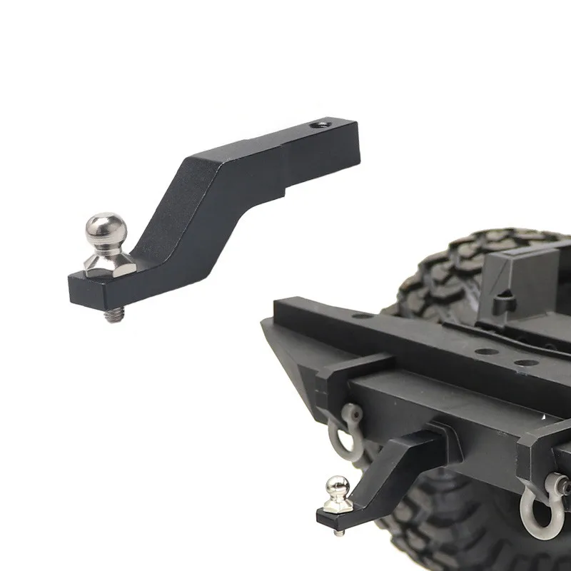 RC Car Metal Trailer Hook Drop Hitch Receiver for 1/10 RC Crawler Traxxas TRX4 TRX-4 Rear Bumper Hook Upgrade Parts