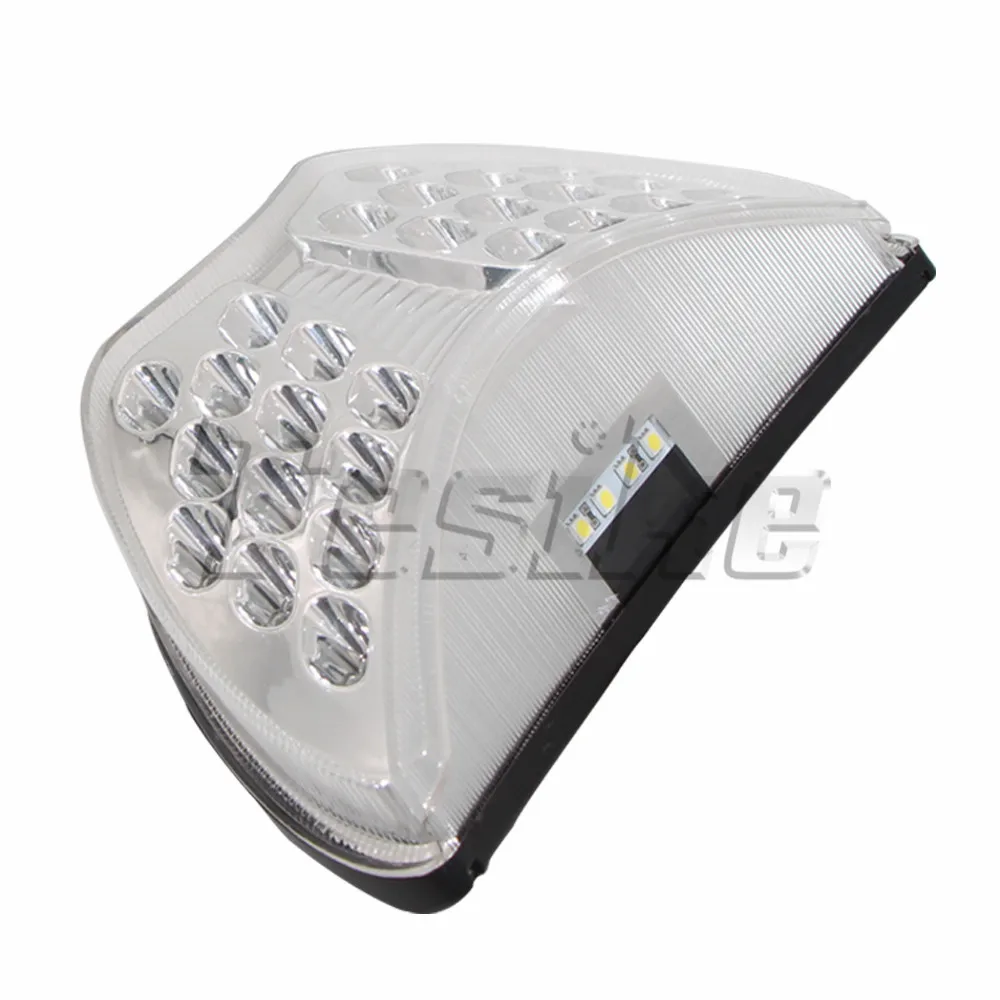 Luces LED traseras para motocicleta Honda CBR 600, F4, F4i, CBR900RR, freno cromado diésel, intermitentes integrados